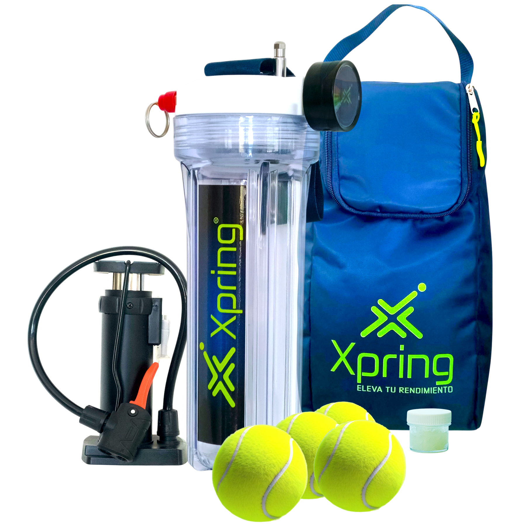 Presurizador Xpring Press4 Plus + Inflador y Bolso Azul