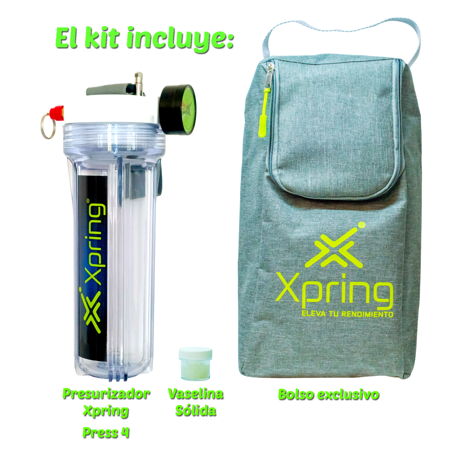 Presurizador Xpring Press4 Plus con Bolso Gris - Image 2