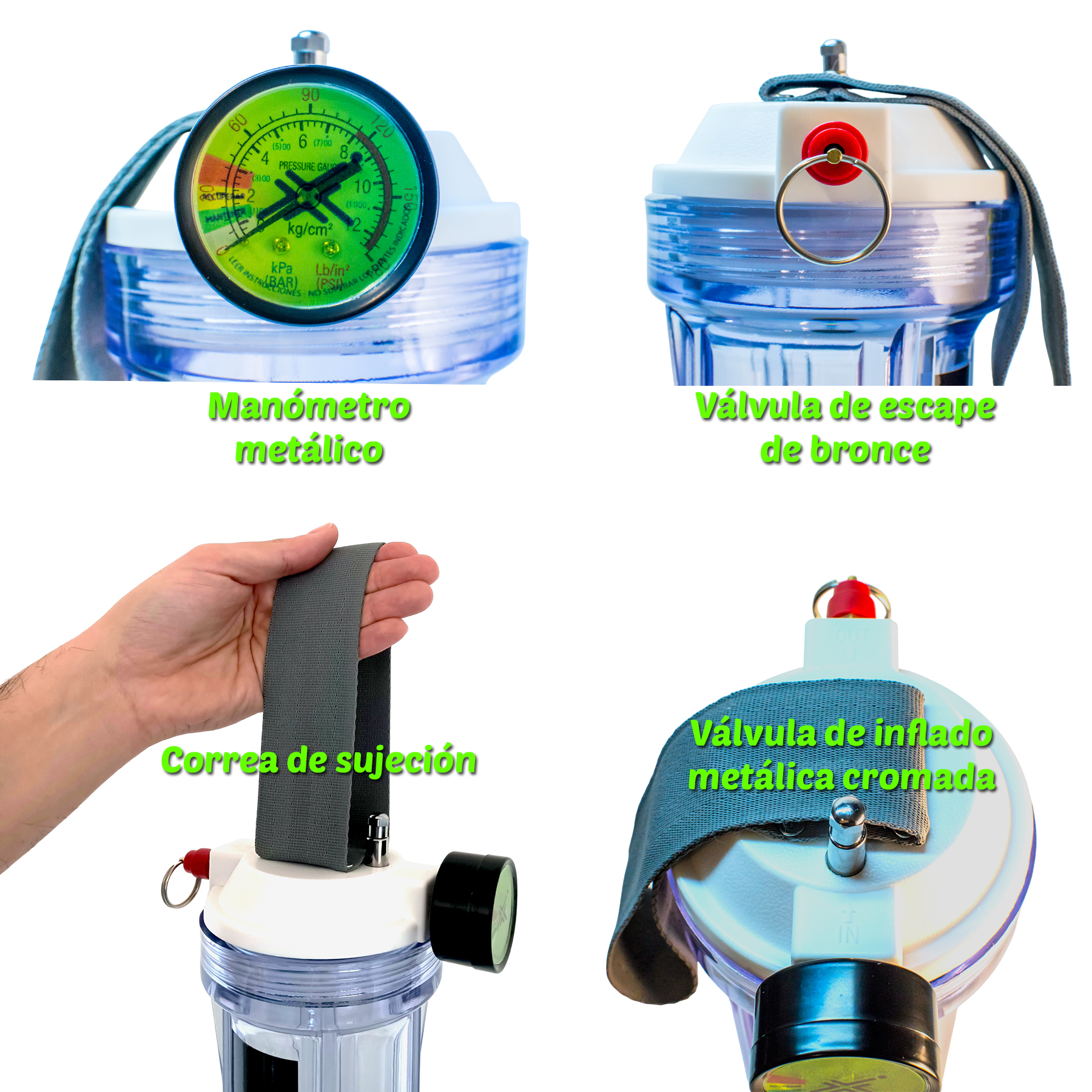 Presurizador Xpring Press4 + Inflador Automático y Bolso Azul - Image 4