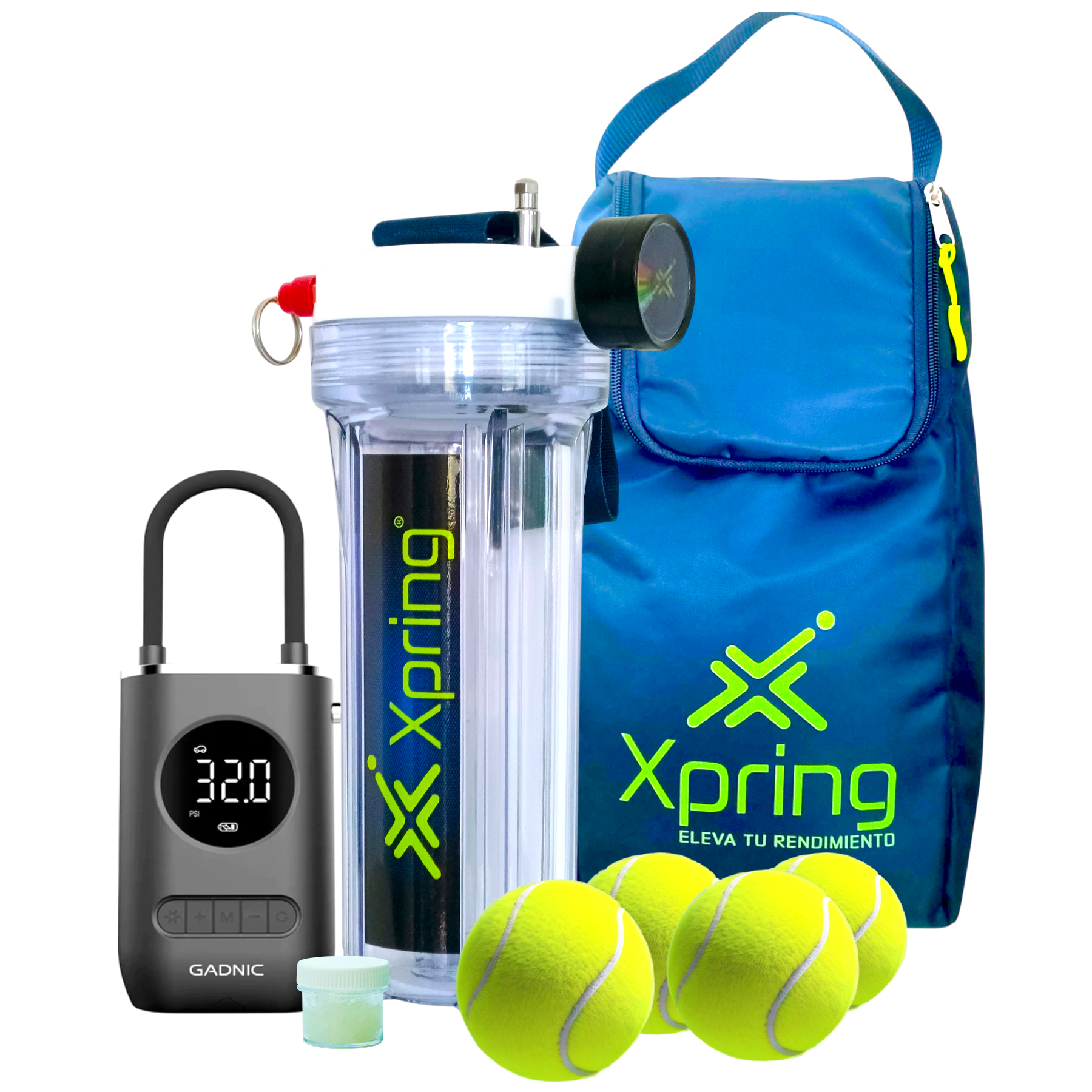 Presurizador Xpring Press4 + Inflador Automático y Bolso Azul